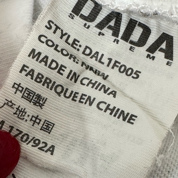 DADA SUPREME Basketball T-Shirt Raglan Long Sleeve Ring Neck Spell Out Medium - Picture 14 of 16